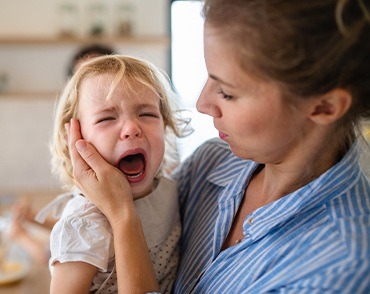 young girl screaming