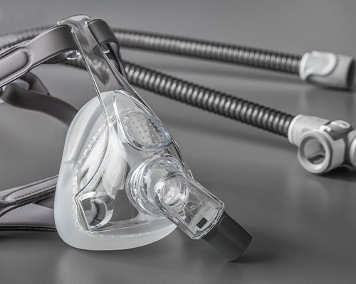 cpap mask closeup