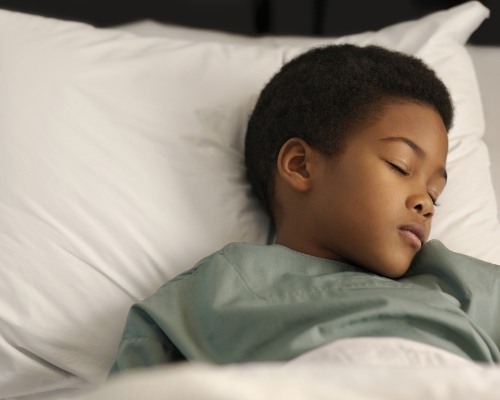 young boy sleeping